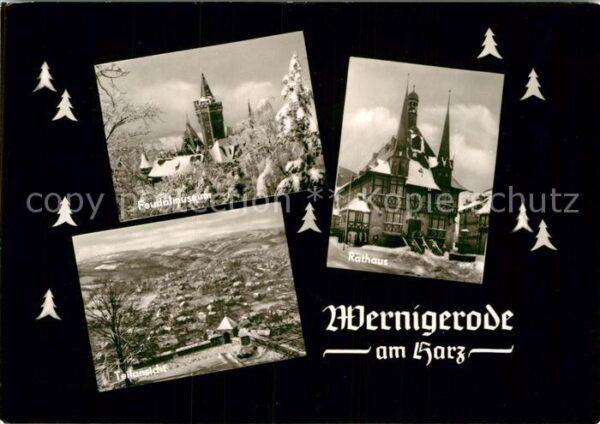 Wernigerode Harz Feudalmuseum Teilansicht Rathaus