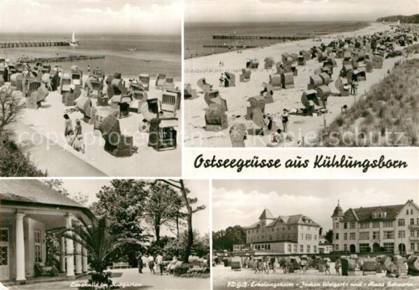 Kuehlungsborn Ostseebad Strandpartien Lesehalle im Kurgarten FD