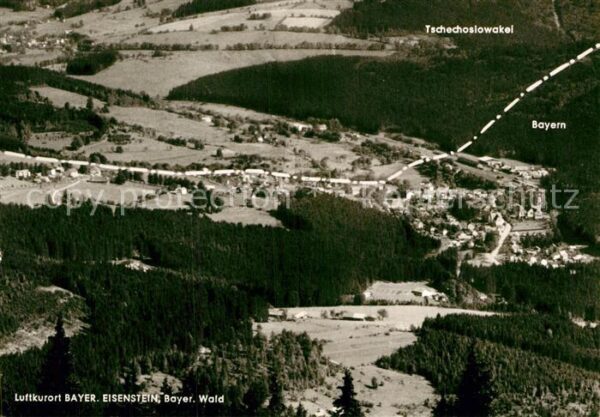 Bayerisch Eisenstein Fliegeraufnahme Landesgrenze Bayern Tsc