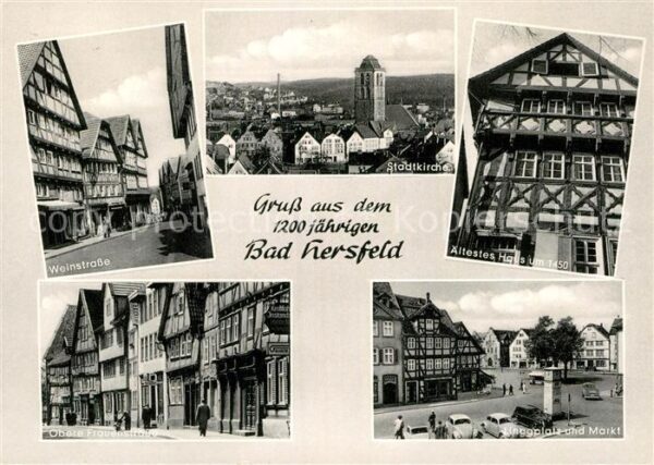 Bad Hersfeld Weinstrasse Stadtkirche Ältestes Haus u