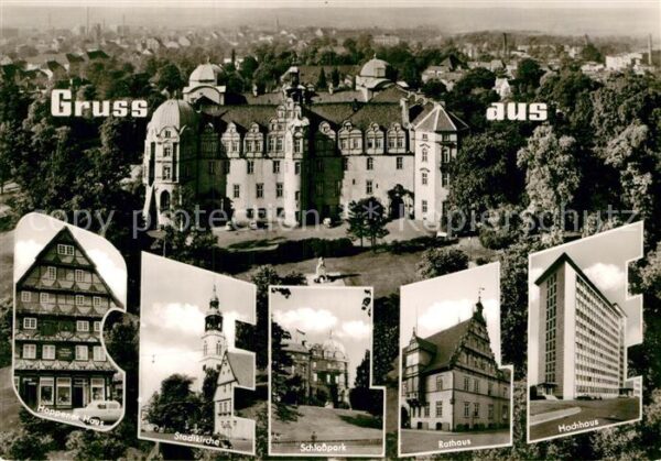 Celle Niedersachsen Panorama Happener Haus Stadtkirche Schl