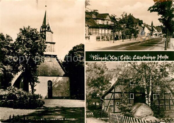 Bergen Celle St Lambertus Kirche Strassenpartie Muse