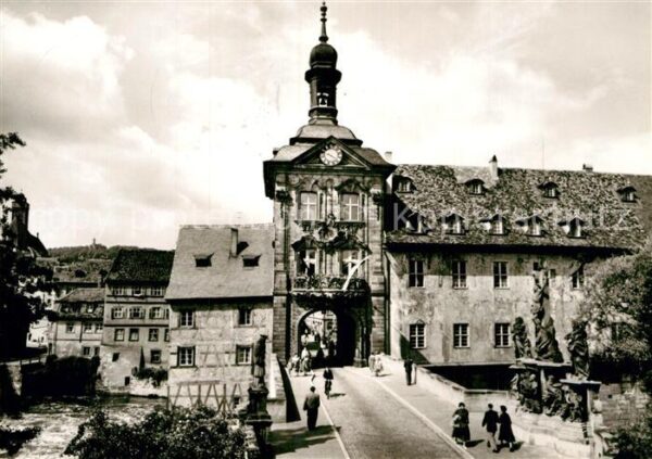 Bamberg Altes Rathaus mit Oberer Brücke