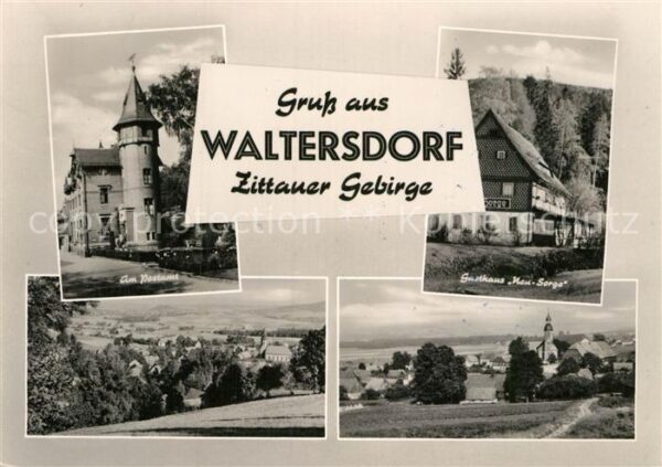 Waltersdorf Zittau Am Postamt Gasthaus Neu Sorge Panorama