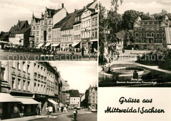 Mittweida Am Markt Rocklitzer Strasse Platz der D