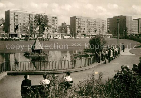 Leipzig Georgiring mit Schwanenteich