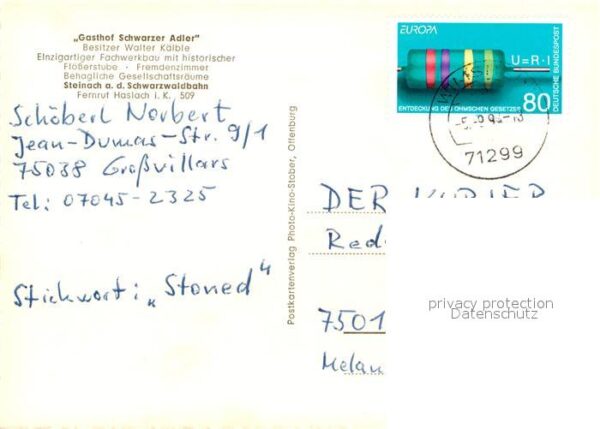 Steinach Baden Gasthof Schwarzer Adler – Bild 2