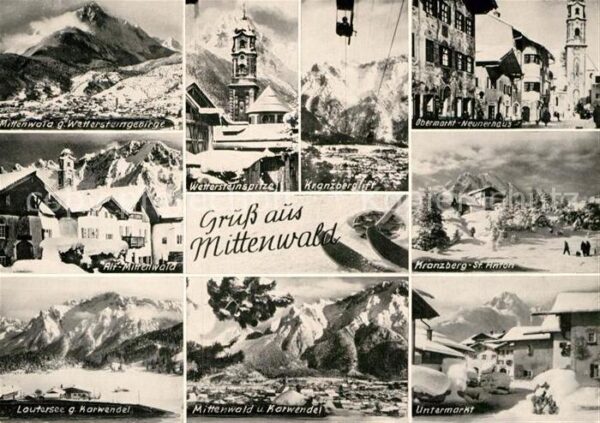 Mittenwald Bayern Wetterstein Kranzberglift Obermarkt Neu