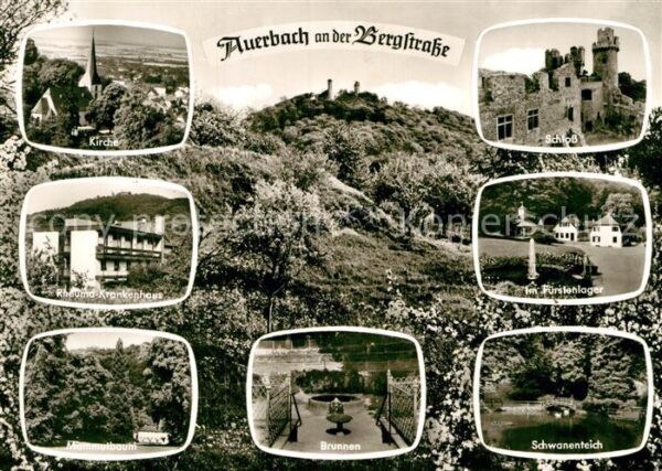 Auerbach Bergstrasse Kirche Schloss Krankenhaus Fürstenlager