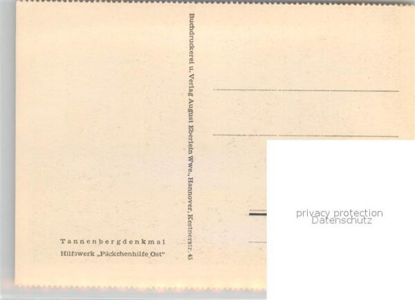 Tannenberg Ostpreussen Tannenbergdenkmal – Bild 2