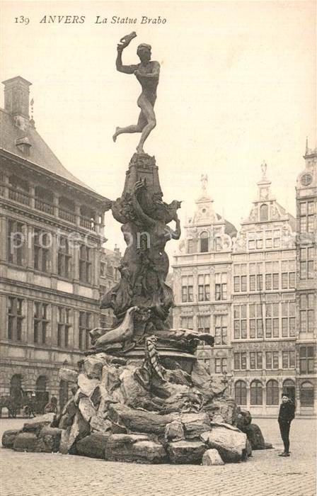 Anvers Antwerpen La Statue Brabo