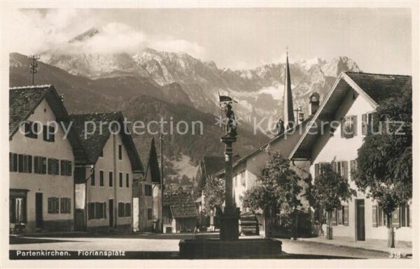 Partenkirchen Floriansplatz Brunnen