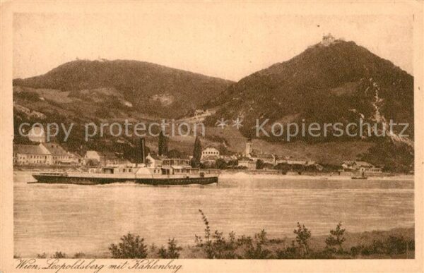 Wien Leopoldsberg mit Kahlenberg