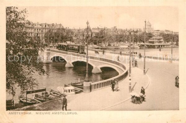 Amsterdam Niederlande Nieuwe Amstelbrug