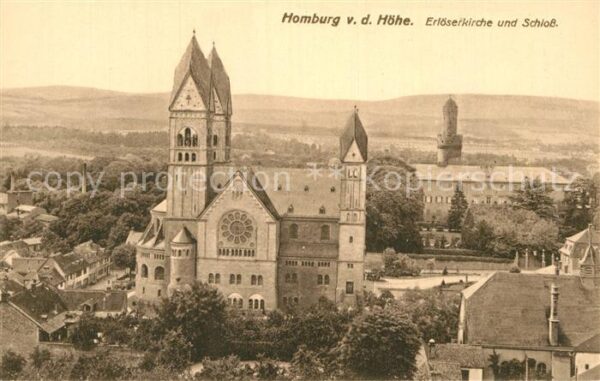 Bad Homburg Erlöserkirche und Schloss