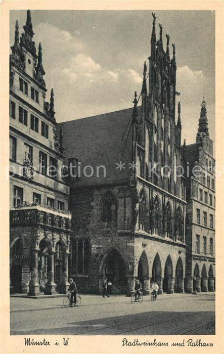 Muenster Westfalen Stadtweinhaus und Rathaus