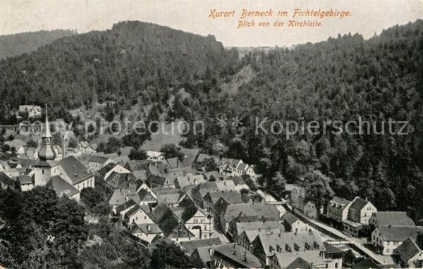 Berneck Fichtelgebirge Blick von der Kirchleite