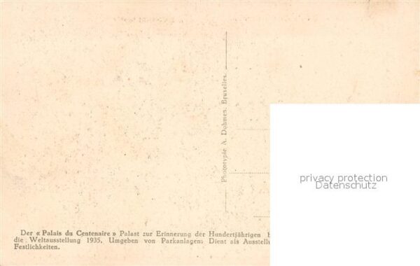 Bruxelles Bruessel Palais du Centenaire – Bild 2