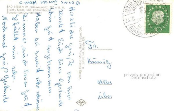 Bad Steben Sanatorium Dr Hartinger – Bild 2