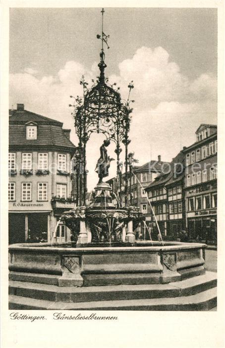 Goettingen Niedersachsen Gänselieselbrunnen