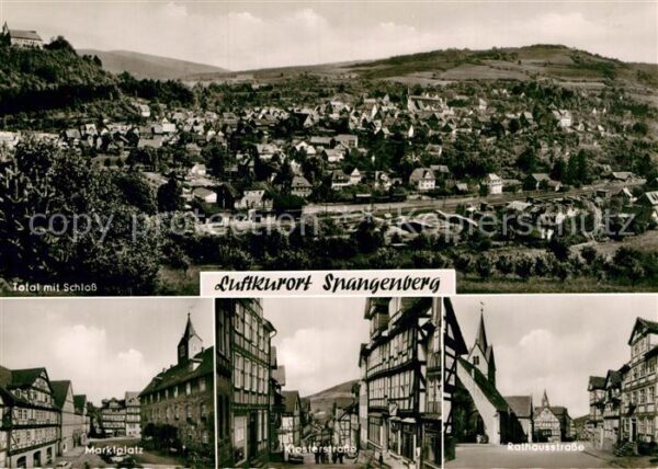 Spangenberg Hessen Total mit Schloss Marktplatz Klosterstr