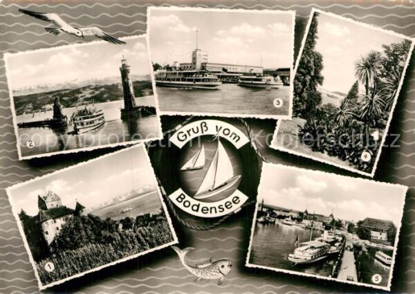 Bodensee Region Meersburg Lindau Hafeneinfahrt Friedric