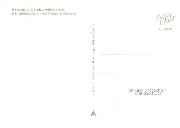 Bodensee Region Meersburg Lindau Hafeneinfahrt Friedric – Bild 2