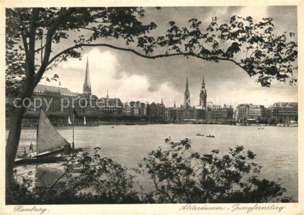 Hamburg Alsterdamm Jungfernstieg
