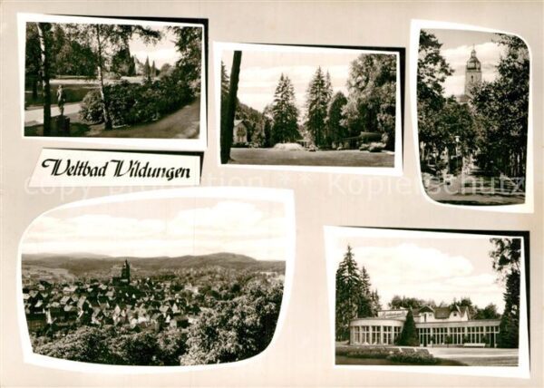 Bad Wildungen Teilansichten Panorama Kurhalle