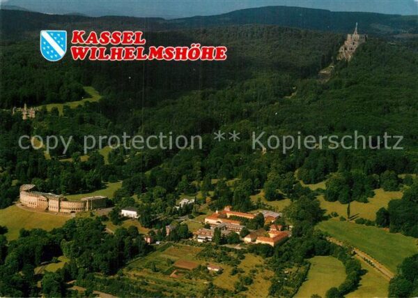 Wilhelmshoehe Kassel Bergpark mit Herkules Schloss Löwenburg