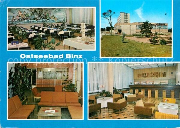 Binz Ruegen FDGB Restaurant Rügen Speisesaal Bar FD