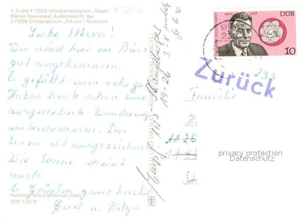 Binz Ruegen FDGB Restaurant Rügen Speisesaal Bar FD – Bild 2