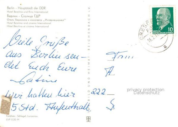 Berlin Hotel Berolina und Kino International – Bild 2