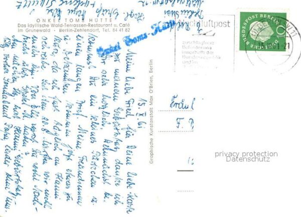 Zehlendorf Berlin Onkel Toms Hütte Wald Terrassen Restaur – Bild 2