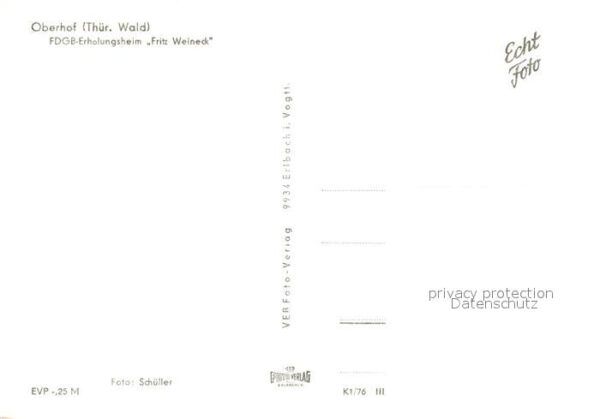 Oberhof Thueringen FDGB Erholungsheim Fritz Weineck – Bild 2