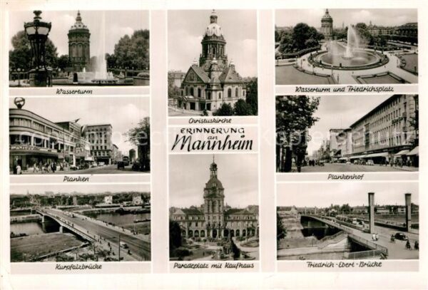 Mannheim Wasserturm Planken Kurpfalzbrücke Chris