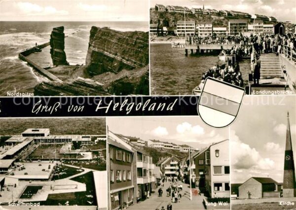 Helgoland Nordspitze Landungsbrücke Schwimmbad Lu