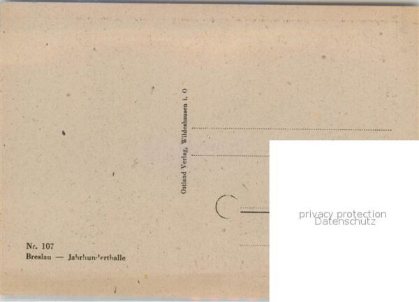 Breslau Niederschlesien Jahrhunderthalle – Bild 2
