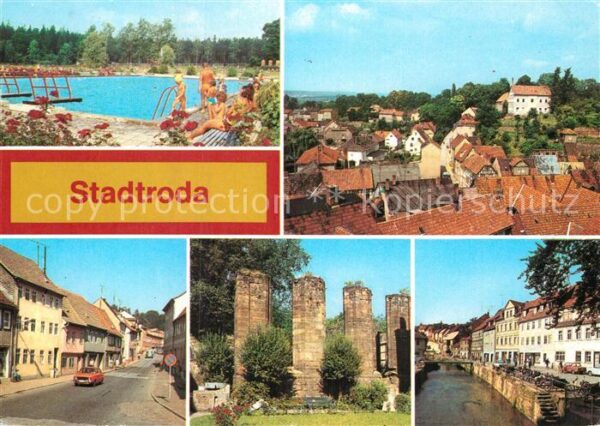 Stadtroda Freibad Klosterruine Strasse des Friede