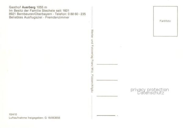 Bernbeuren Gasthaus Auerberg – Bild 2
