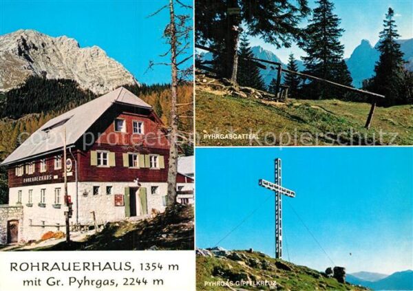 Spital Pyhrn Rohrauerhaus mit Gr. Pyhrgas Gipfelkreu