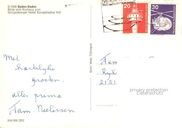 Baden-Baden Kurhaus zum Steigenberger Hotel Europäi – Bild 2