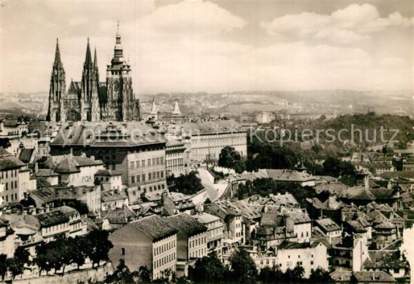 Praha Prahy Prague Fliegeraufnahme Hradcany