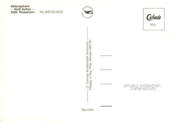 Ruedesheim Rhein Fliegeraufnahme Bildungshaus Noth Gotte – Bild 2