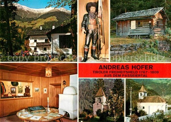 Passeier Andreas Hofer Tiroler Freiheitsheld Ged