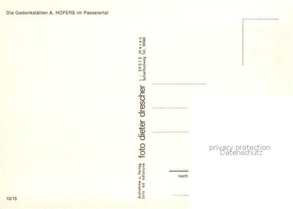 Passeier Andreas Hofer Tiroler Freiheitsheld Ged – Bild 2