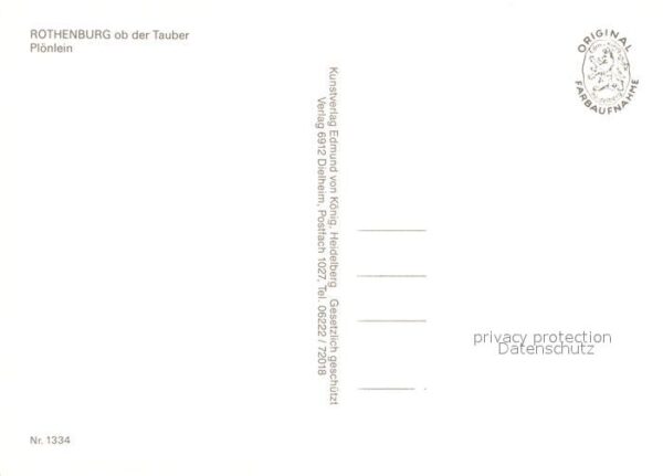 Rothenburg Tauber Plönlein Fachwerk – Bild 2