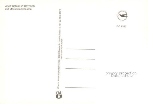 Bayreuth Schloss Maximiliandenkmal – Bild 2