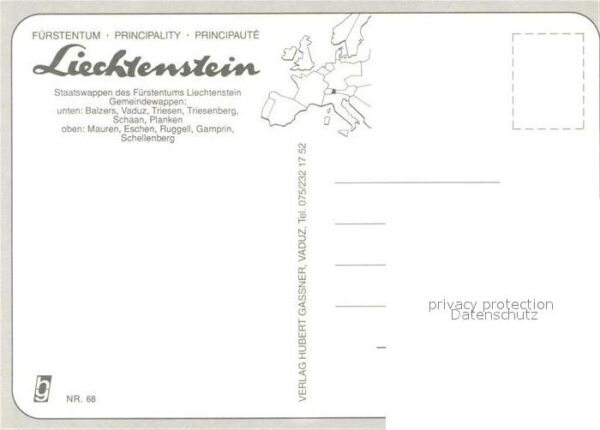 Liechtenstein  Fürstenturm Schloss Vaduz Wappen – Bild 2