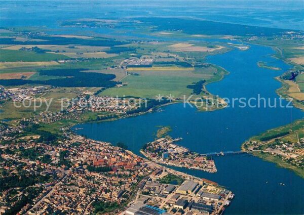 Wolgast Mecklenburg-Vorpommern Fliegeraufnahme Peenemündung